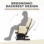 Home Imports Emporium Juego de mecedora y otomana. Mecedora de movimiento suave, silla ergonómica de respaldo alto con reposabrazos acolchados y bolsillos de almacenamiento.