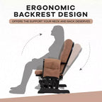 Home Imports Emporium Juego de mecedora y otomana. Mecedora de movimiento suave, silla ergonómica de respaldo alto con reposabrazos acolchados y bolsillos de almacenamiento.