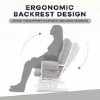 Home Imports Emporium Juego de mecedora y otomana. Mecedora de movimiento suave, silla ergonómica de respaldo alto con reposabrazos acolchados y bolsillos de almacenamiento.