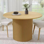Mesas de comedor de madera maciza redondas de 46 pulgadas Mesas de cocina