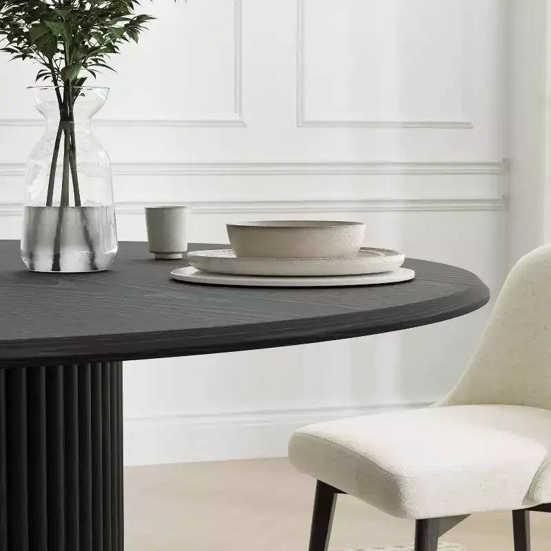 Mesas de comedor de madera maciza redondas de 46 pulgadas Mesas de cocina
