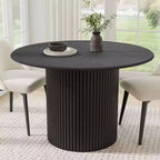Mesas de comedor de madera maciza redondas de 46 pulgadas Mesas de cocina