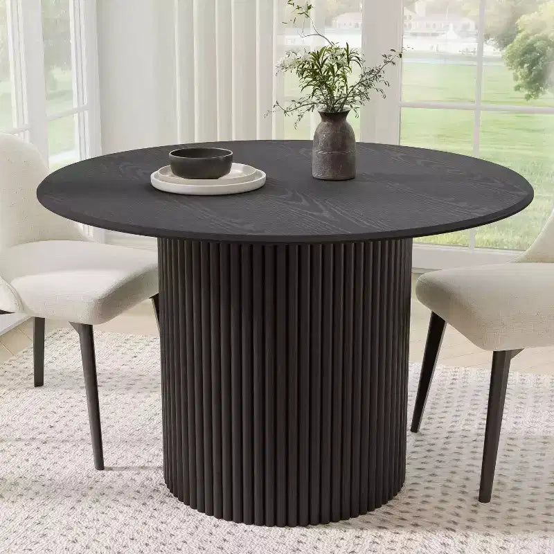 Mesas de comedor de madera maciza redondas de 46 pulgadas Mesas de cocina