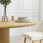 Mesas de comedor de madera maciza redondas de 46 pulgadas Mesas de cocina