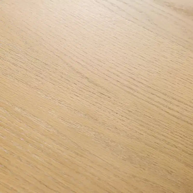 Mesa de comedor de cocina de madera ovalada Dovelina con patas de metal
