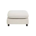 Christopher Knight Home Acker - Juego de sofá seccional tapizado moderno de 3 piezas, blanco