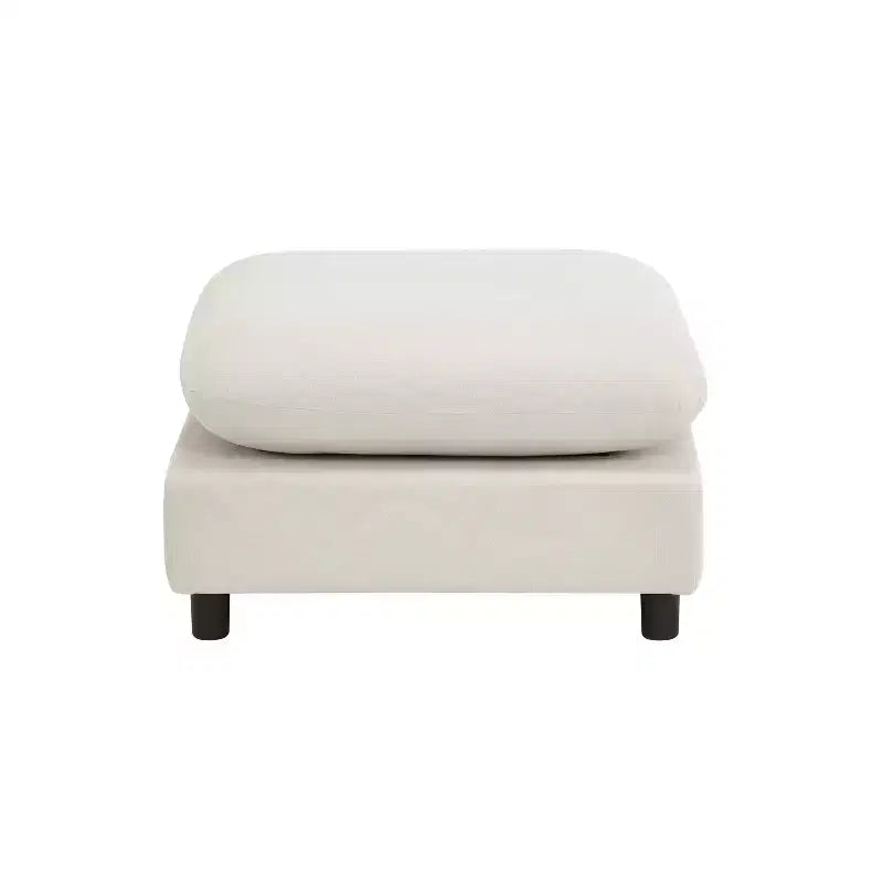 Christopher Knight Home Acker - Juego de sofá seccional tapizado moderno de 3 piezas, blanco