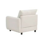 Christopher Knight Home Acker - Juego de sofá seccional tapizado moderno de 3 piezas, blanco