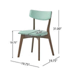 Christopher Knight Home Carmody Juego de Comedor de 7 Piezas de Madera y Tela