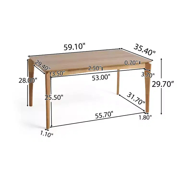 Christopher Knight Home Carmody Juego de Comedor de 7 Piezas de Madera y Tela