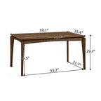 Christopher Knight Home Carmody Juego de Comedor de 7 Piezas de Madera y Tela