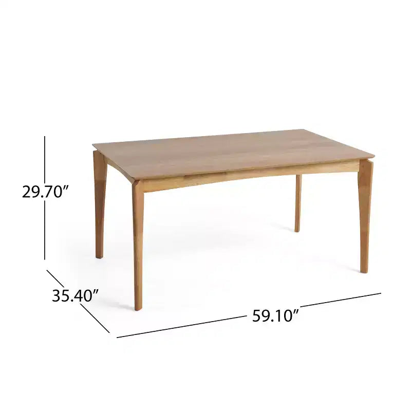 Christopher Knight Home Carmody Juego de Comedor de 7 Piezas de Madera y Tela