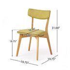 Christopher Knight Home Carmody Juego de Comedor de 7 Piezas de Madera y Tela