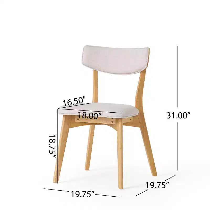 Christopher Knight Home Carmody Juego de Comedor de 7 Piezas de Madera y Tela