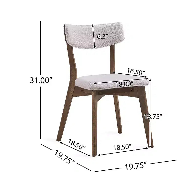 Christopher Knight Home Carmody Juego de Comedor de 7 Piezas de Madera y Tela