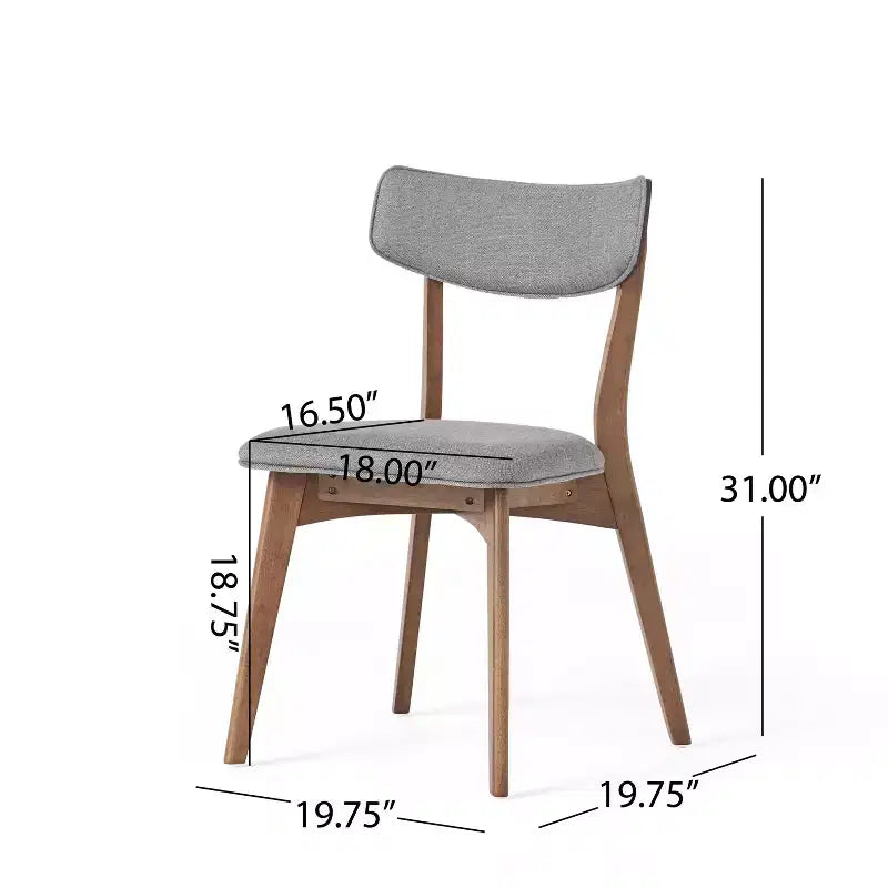 Christopher Knight Home Carmody Juego de Comedor de 7 Piezas de Madera y Tela