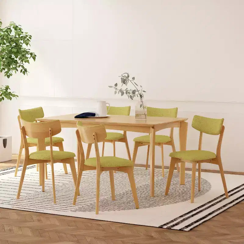 Christopher Knight Home Carmody Juego de Comedor de 7 Piezas de Madera y Tela