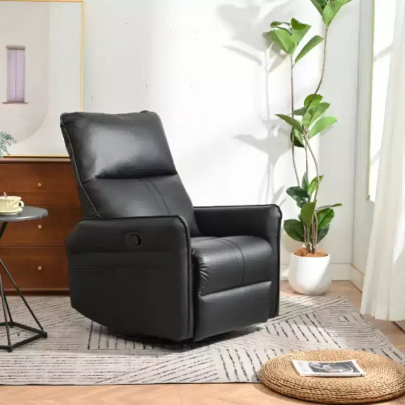 Mecedora reclinable, mecedora giratoria para guardería, mecedora planeadora, sillón reclinable giratorio moderno y pequeño para dormitorio