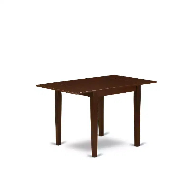 Juego de comedor de 5 piezas, mesa de madera rectangular con 4 sillas