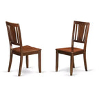 Juego de comedor de 5 piezas, mesa de madera rectangular con 4 sillas