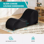 Sillón Mjkone de yoga de terciopelo, sillas de yoga curvas modernas para adultos para estiramientos, relajación, ejercicio