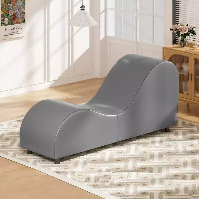 Sillón Mjkone de yoga de terciopelo, sillas de yoga curvas modernas para adultos para estiramientos, relajación, ejercicio
