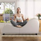 Sillón Mjkone de yoga de terciopelo, sillas de yoga curvas modernas para adultos para estiramientos, relajación, ejercicio