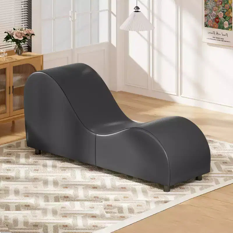 Sillón Mjkone de yoga de terciopelo, sillas de yoga curvas modernas para adultos para estiramientos, relajación, ejercicio