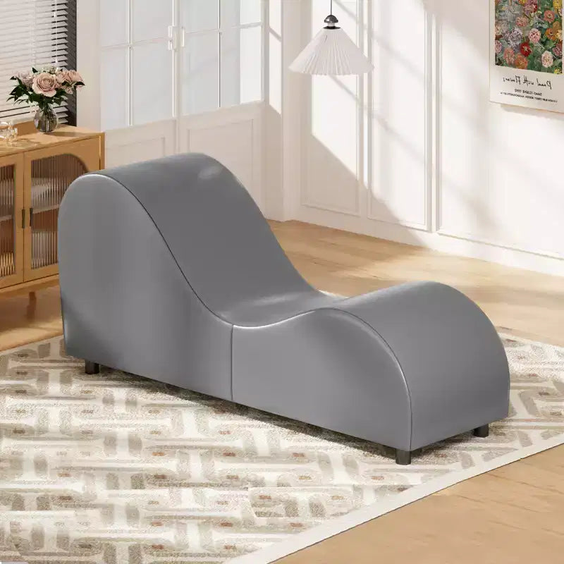 Sillón Mjkone de yoga de terciopelo, sillas de yoga curvas modernas para adultos para estiramientos, relajación, ejercicio