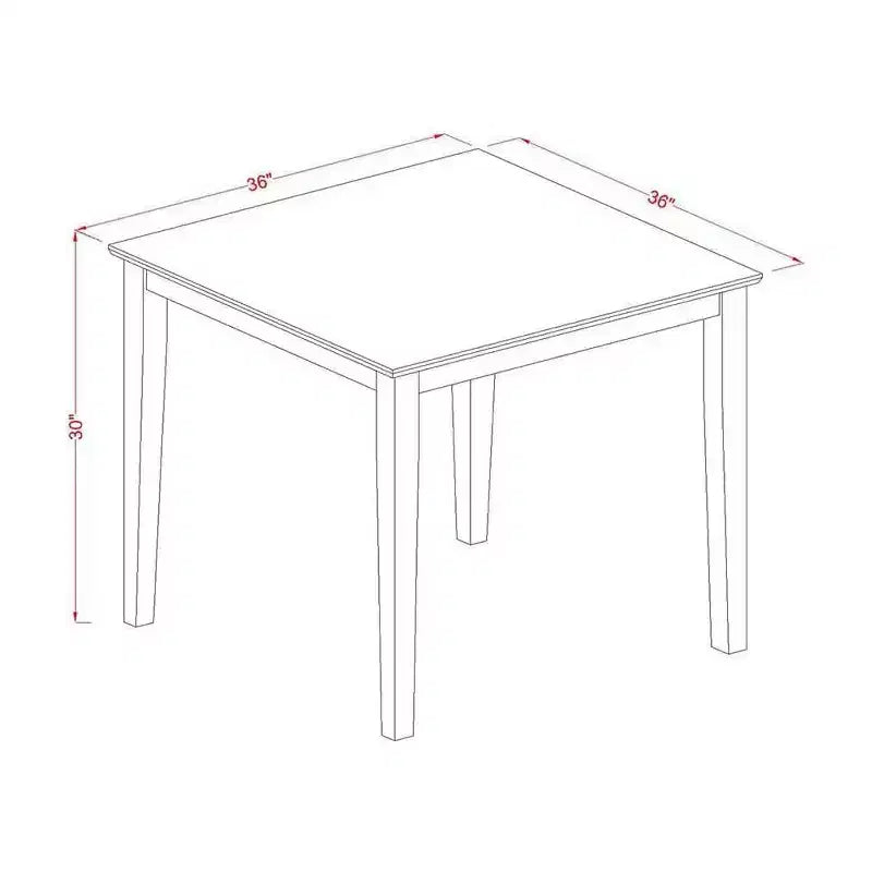 Mesa de cocina de madera moderna HomeStock