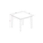 Mesa de cocina de madera moderna HomeStock