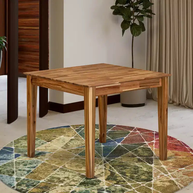 Mesa de cocina de madera moderna HomeStock