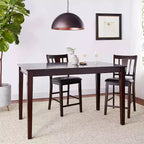 Mesa de comedor de altura de mostrador estilo rústico 36x60