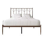 Cama de plataforma metálica