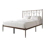 Cama de plataforma metálica