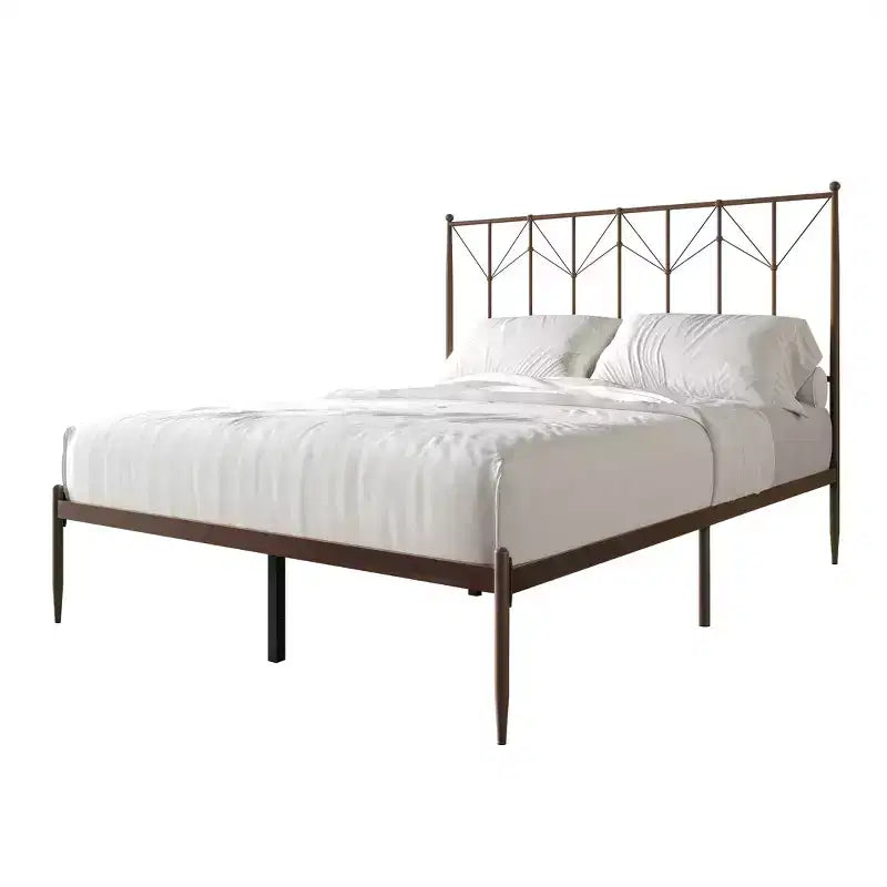 Cama de plataforma metálica
