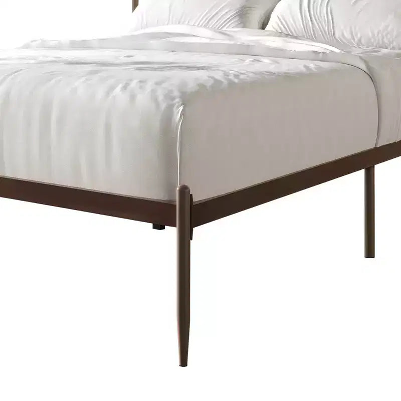 Cama de plataforma metálica