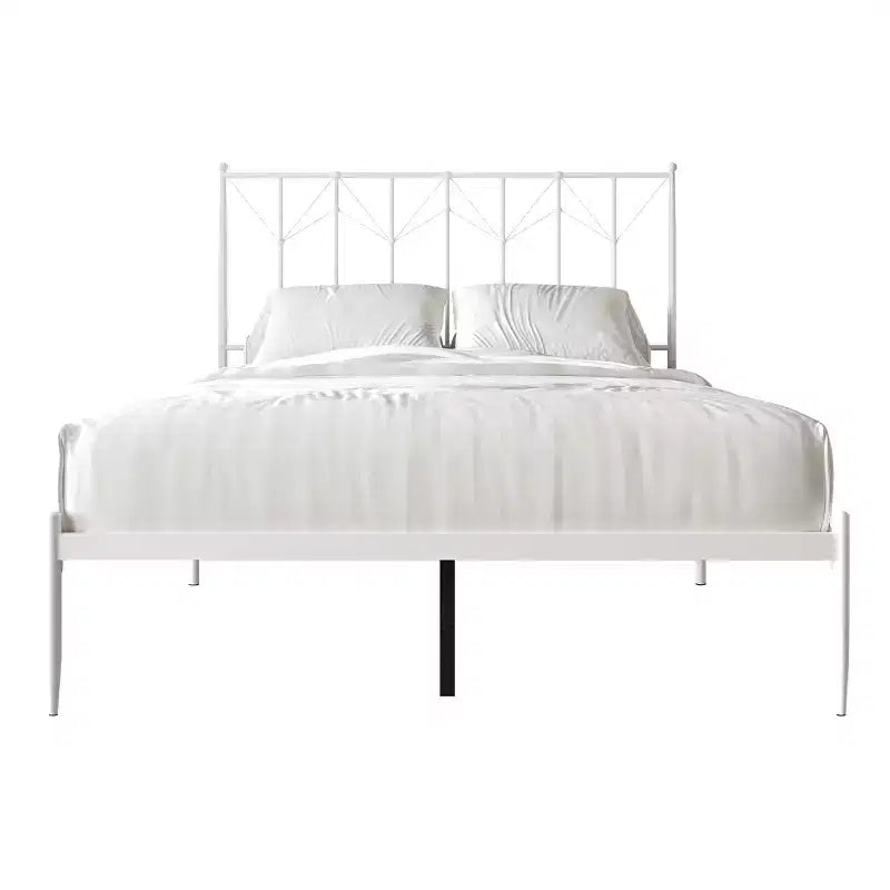 Cama de plataforma metálica