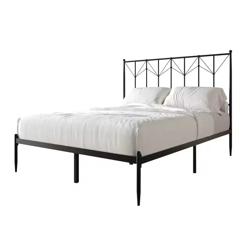 Cama de plataforma metálica