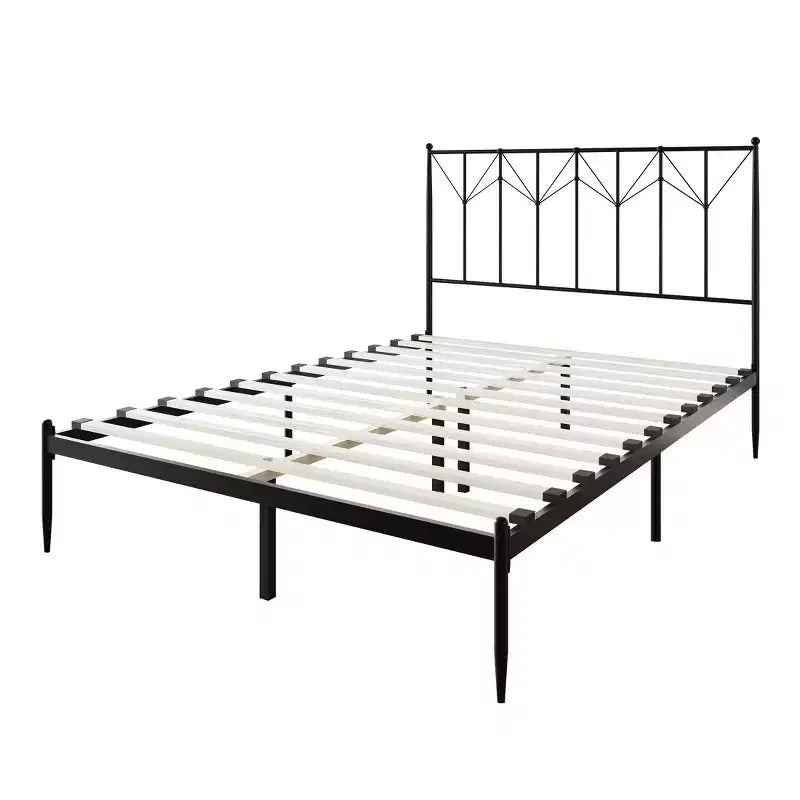 Cama de plataforma metálica