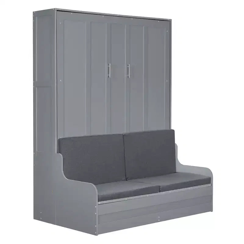 Cama de pared Murphy Whisen tamaño Queen, plegable en un armario con cojín, fácil de usar