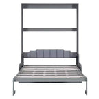 Cama de pared Murphy Whisen tamaño Queen, plegable en un armario con cojín, fácil de usar