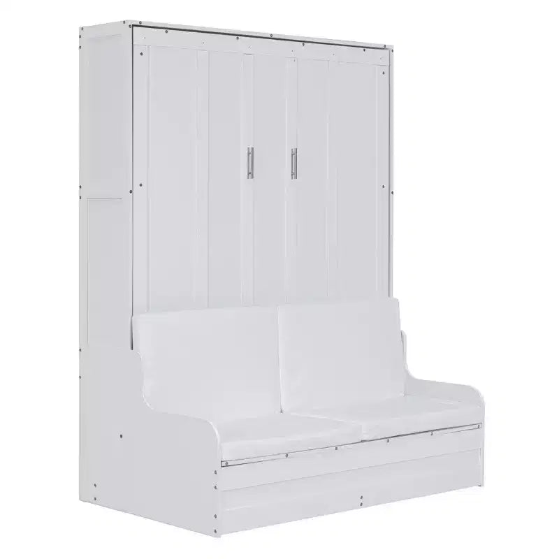 Cama de pared Murphy Whisen tamaño Queen, plegable en un armario con cojín, fácil de usar