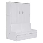 Cama de pared Murphy Whisen tamaño Queen, plegable en un armario con cojín, fácil de usar