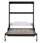 Cama de pared Murphy Whisen tamaño Queen, plegable en un armario con cojín, fácil de usar