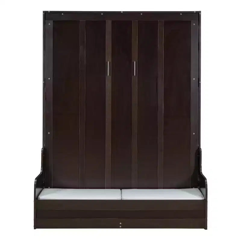 Cama de pared Murphy Whisen tamaño Queen, plegable en un armario con cojín, fácil de usar