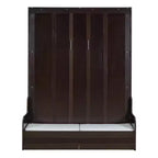 Cama de pared Murphy Whisen tamaño Queen, plegable en un armario con cojín, fácil de usar
