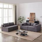 Sofá modular seccional en forma de L de pana de 104 pulgadas, sofá de lujo, muebles tapizados para interiores