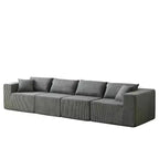 Sofá modular seccional en forma de L de pana de 104 pulgadas, sofá de lujo, muebles tapizados para interiores