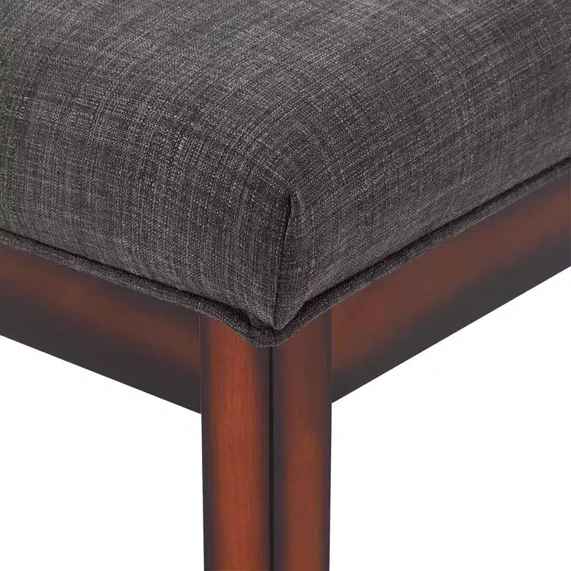 Banco tapizado Quinby con acabado espresso - iNSPIRE Q